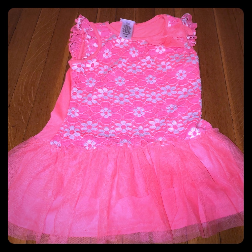 Peach flower dress top